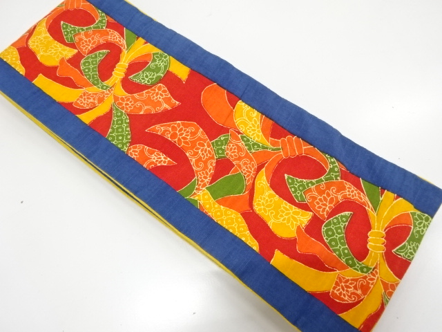 束ね熨斗模様　半幅帯